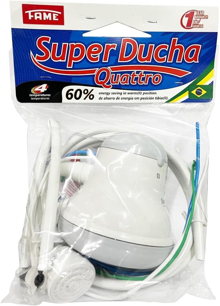 Fame - Electric shower110V - SUPERDUCHA QUATTRO. Tankless Water Heater Electric. 4 temperatures. Calentador de agua electrico - 4400W. - Image 4
